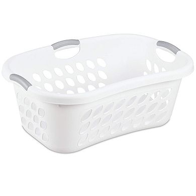 Sterilite Ultra Hiphold 1.25 Bushel Plastic Clothes Laundry Basket Bin (6 Pack)