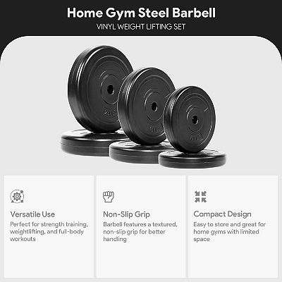 Barbell set for home gym sale