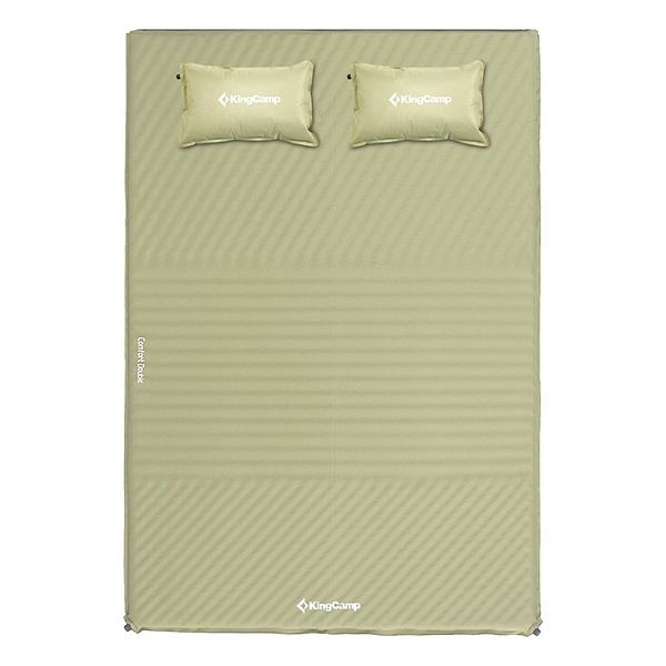 KingCamp Double Self Inflating Camping Sleeping Pad Mat with 2 Pillows