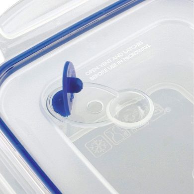 Sterilite 03314706 4.0 Cup Square Ultra-Seal Food Storage Container, Blue (6 Pack)