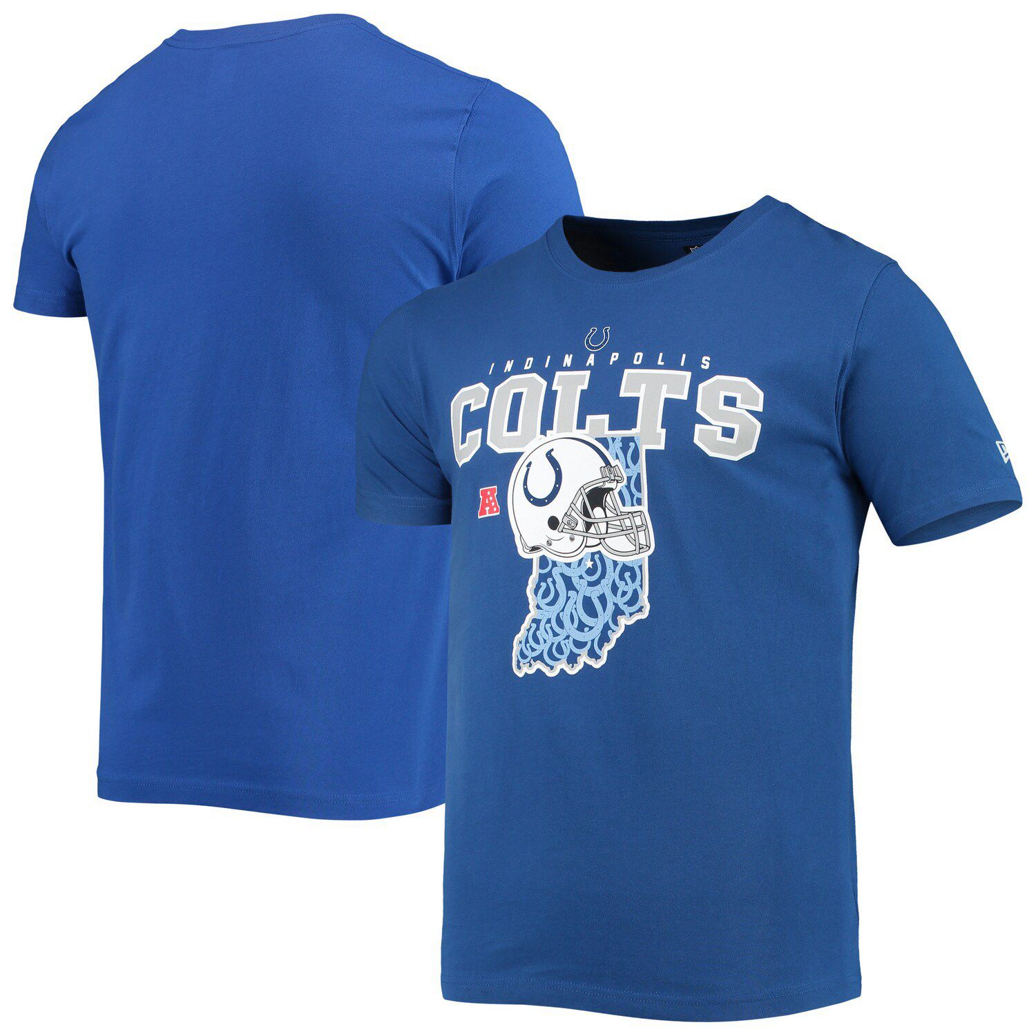 Women's New Era Cream Indianapolis Colts Chrome Sideline T-Shirt