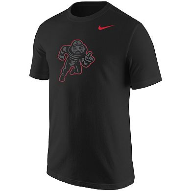 Men's Nike Black Ohio State Buckeyes Mascot Logo Color Pop T-Shirt