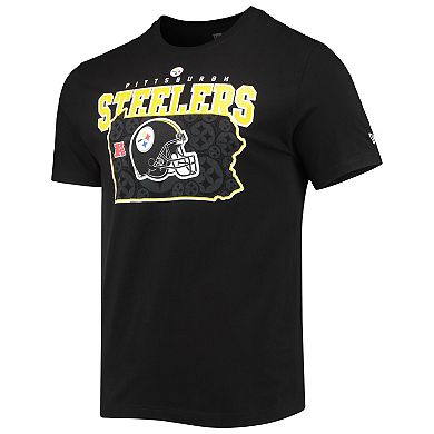 Men's New Era Black Pittsburgh Steelers Local Pack T-Shirt
