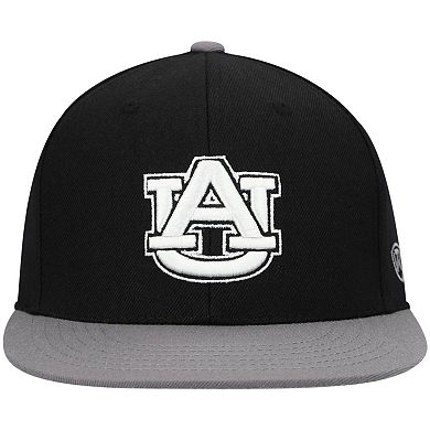 Men's Top of the World Black/Gray Auburn Tigers Team Color Two-Tone Fitted Hat