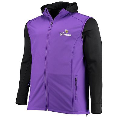 Men's Dunbrooke Purple/Black Minnesota Vikings Big & Tall Alpha Full-Zip Hoodie Jacket