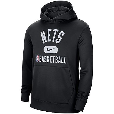 Men's Nike Black Brooklyn Nets 2021-2022 Spotlight On Court Performance Practice Pullover Hoodie