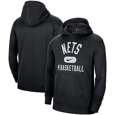 Men's Nike Black Brooklyn Nets 2021-2022 Spotlight On Court Performance Practice Pullover Hoodie