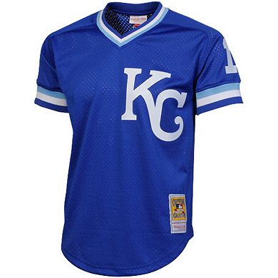 Men's Mitchell & Ness Bo Jackson Kansas City Royals Royal 1989 Authentic Cooperstown Collection Batting Mesh Practice Jersey