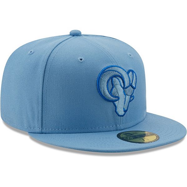 New Era Mens LA Rams Sideline Official Baseball Cap, Blue, 7 1/2