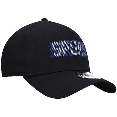 Men's New Era Black Tottenham Hotspur HD Logo A-Frame 39THIRTY Flex Hat