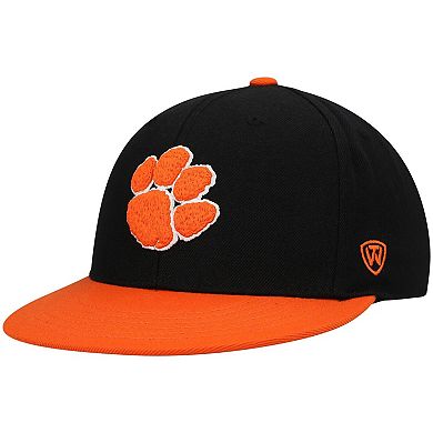 Men's Top of the World Black/Orange Clemson Tigers Team Color Two-Tone Fitted Hat