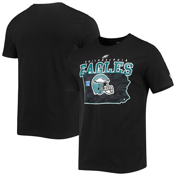 Philadelphia Eagles New Era Women's Camo Long Sleeve T-Shirt - Black