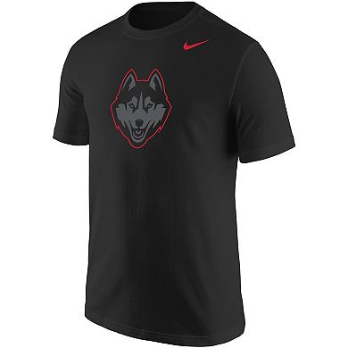 Men's Nike Black UConn Huskies Logo Color Pop T-Shirt