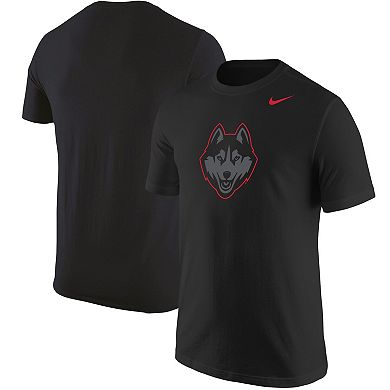 Men's Nike Black UConn Huskies Logo Color Pop T-Shirt