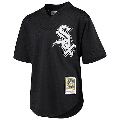 Youth Mitchell Ness Bo Jackson Black Chicago White Sox Cooperstown Collection Mesh Batting Practice Jersey