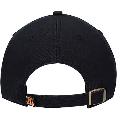 Youth '47 Black Cincinnati Bengals Logo Clean Up Adjustable Hat