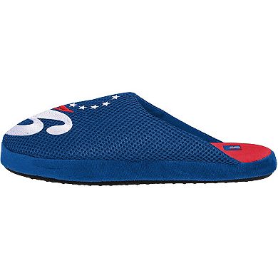 Men's FOCO Philadelphia 76ers Big Logo Colorblock Mesh Slippers