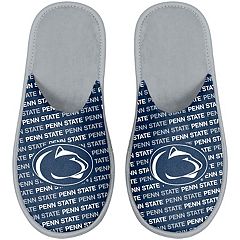 Men's FOCO Navy Penn State Nittany Lions Team Stripe Memory Foam Slide Slippers Size: Small