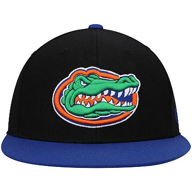 Men's Top of the World Black/Royal Florida Gators Team Color Two-Tone Fitted Hat