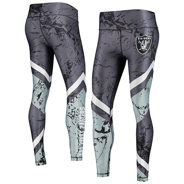 Women's Concepts Sport Black/Silver Las Vegas Raiders Dormer Knit Sublimated Leggings Size: Medium