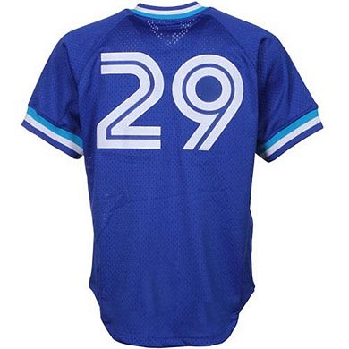 Men's Mitchell & Ness Joe Carter Royal Toronto Blue Jays 1993 Authentic Cooperstown Collection Mesh Batting Practice Jersey