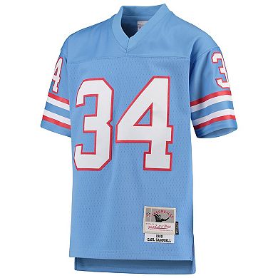 Youth Mitchell & Ness Earl Campbell Light Blue Houston Oilers 1980 Gridiron Classic Legacy Retired Player Jersey