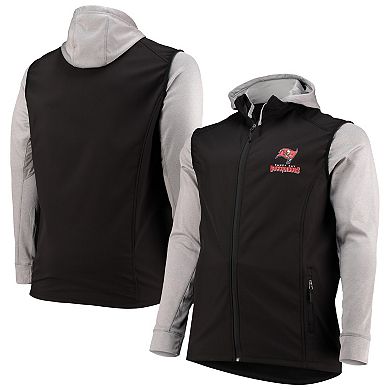 Men's Dunbrooke Black/Gray Tampa Bay Buccaneers Big & Tall Alpha Full-Zip Hoodie Jacket