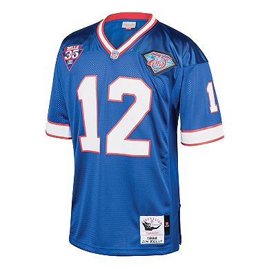 Men's Mitchell & Ness Jim Kelly Royal Buffalo Bills 1994 Authentic Throwback Retired Player Jersey