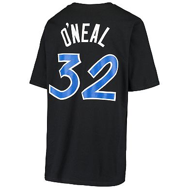 Youth Shaquille O'Neal Black Orlando Magic Hardwood Classics Name & Number T-Shirt