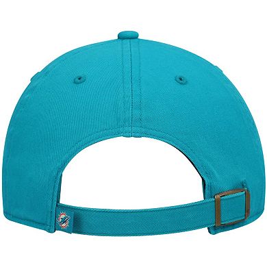 Youth '47 Aqua Miami Dolphins Logo Clean Up Adjustable Hat