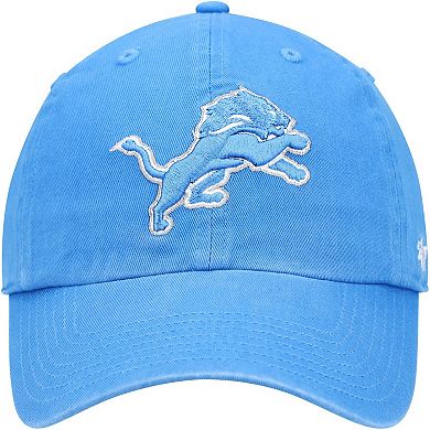 Youth '47 Blue Detroit Lions Logo Clean Up Adjustable Hat