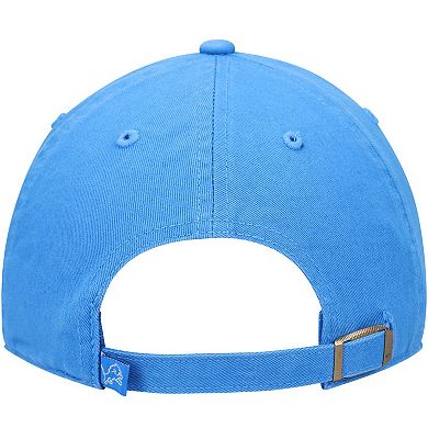 Youth '47 Blue Detroit Lions Logo Clean Up Adjustable Hat