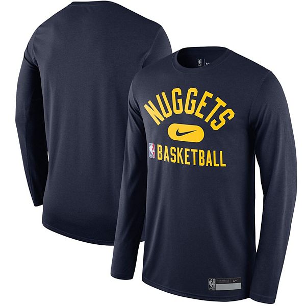 Men's Nike Navy Denver Nuggets 2021/22 On-Court Practice Legend Performance  Long Sleeve T-Shirt