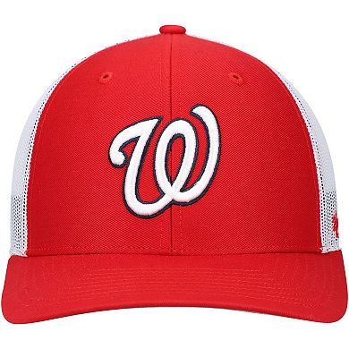 Men's '47 Red/White Washington Nationals Primary Logo Trucker Snapback Hat