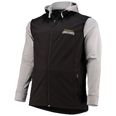 Men's Dunbrooke Black/Gray Jacksonville Jaguars Big & Tall Alpha Full-Zip Hoodie Jacket