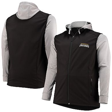 Men's Dunbrooke Black/Gray Jacksonville Jaguars Big & Tall Alpha Full-Zip Hoodie Jacket