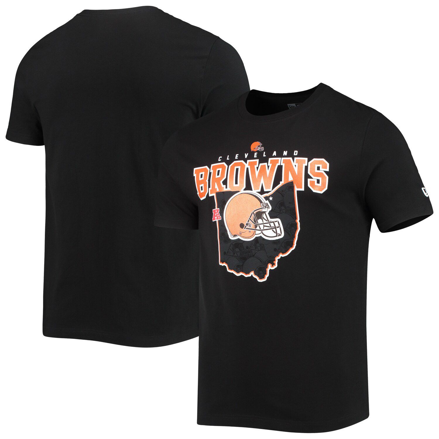 Men's NFL x Darius Rucker Collection by Fanatics Black Cleveland Browns  Slub Jersey Henley Long Sleeve T-Shirt