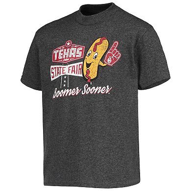 Youth Champion Heathered Gray Oklahoma Sooners Red River Showdown Vintage Fair T-Shirt