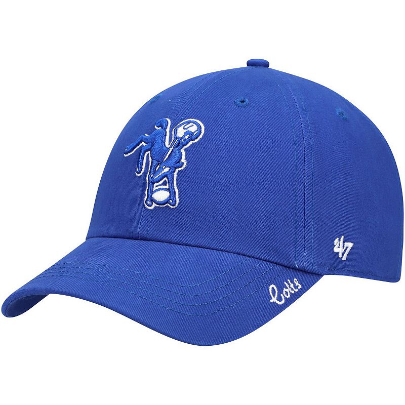 Womens 47 Royal Indianapolis Colts Miata Clean Up Legacy Adjustable Hat, 