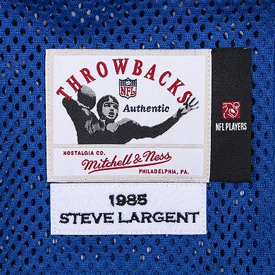 Men's Mitchell & Ness Steve Largent Royal Seattle Seahawks 1985 Authentic Throwback Retired Player Jersey