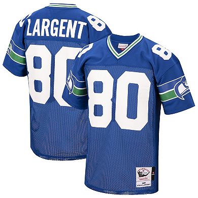 Men's Mitchell & Ness Steve Largent Royal Seattle Seahawks Authentic Retired Player Jersey