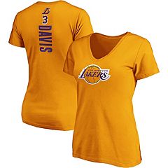 Men's Nike Anthony Davis Gold Los Angeles Lakers Diamond Icon Name & Number T-Shirt Size: Medium
