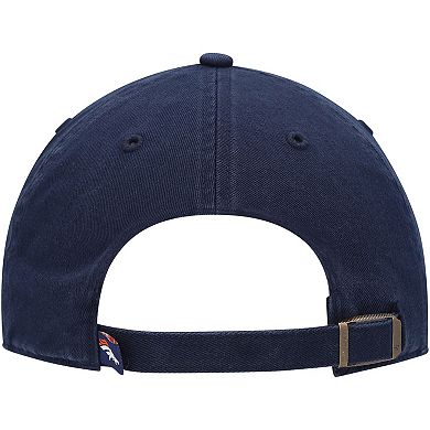 Youth '47 Navy Denver Broncos Logo Clean Up Adjustable Hat