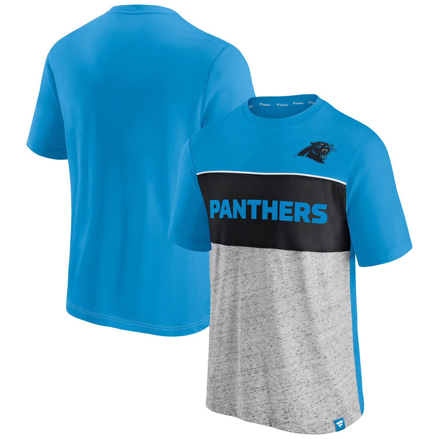 Carolina Panthers Fanatics Branded Women's Original State Lace-Up T-Shirt -  Black