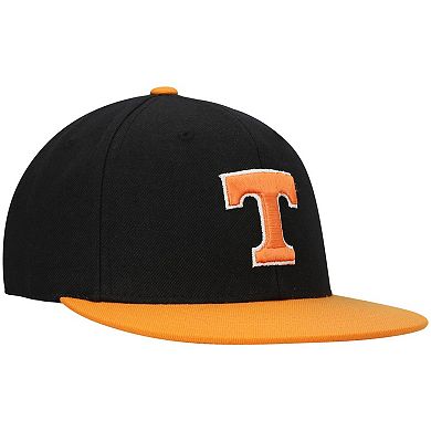 Men's Top of the World Black/Tennessee Orange Tennessee Volunteers Team Color Two-Tone Fitted Hat