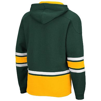 Men's Colosseum Green NDSU Bison Lace Up 3.0 Pullover Hoodie