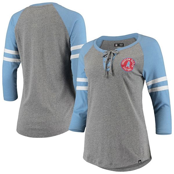 70s Houston Oilers Raglan 3/4 Sleeve Shirt