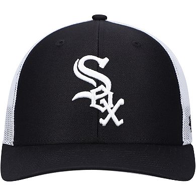 Men's '47 Black/White Chicago White Sox Primary Logo Trucker Snapback Hat