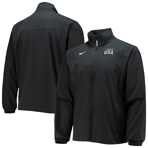 Men's Nike Black Team USA Repel Woven Full-Zip Jacket