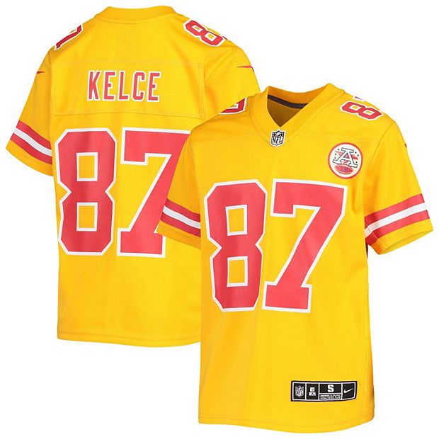 Youth Nike Travis Kelce White Kansas City Chiefs Game Jersey